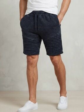 Art Class Boys Dark Gray Space Dye Moto French Terry Sweat Shorts Size S - (076)